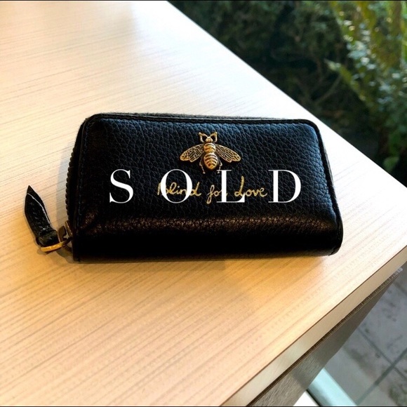 Black Animalier Zip Key Case - Picture 1 of 7